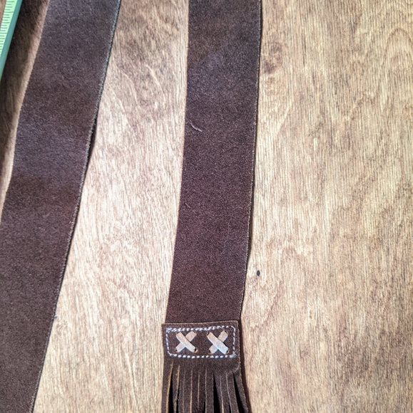 Mexico Aztec Design Suede Purse Crossbody - Picture 6 of 12